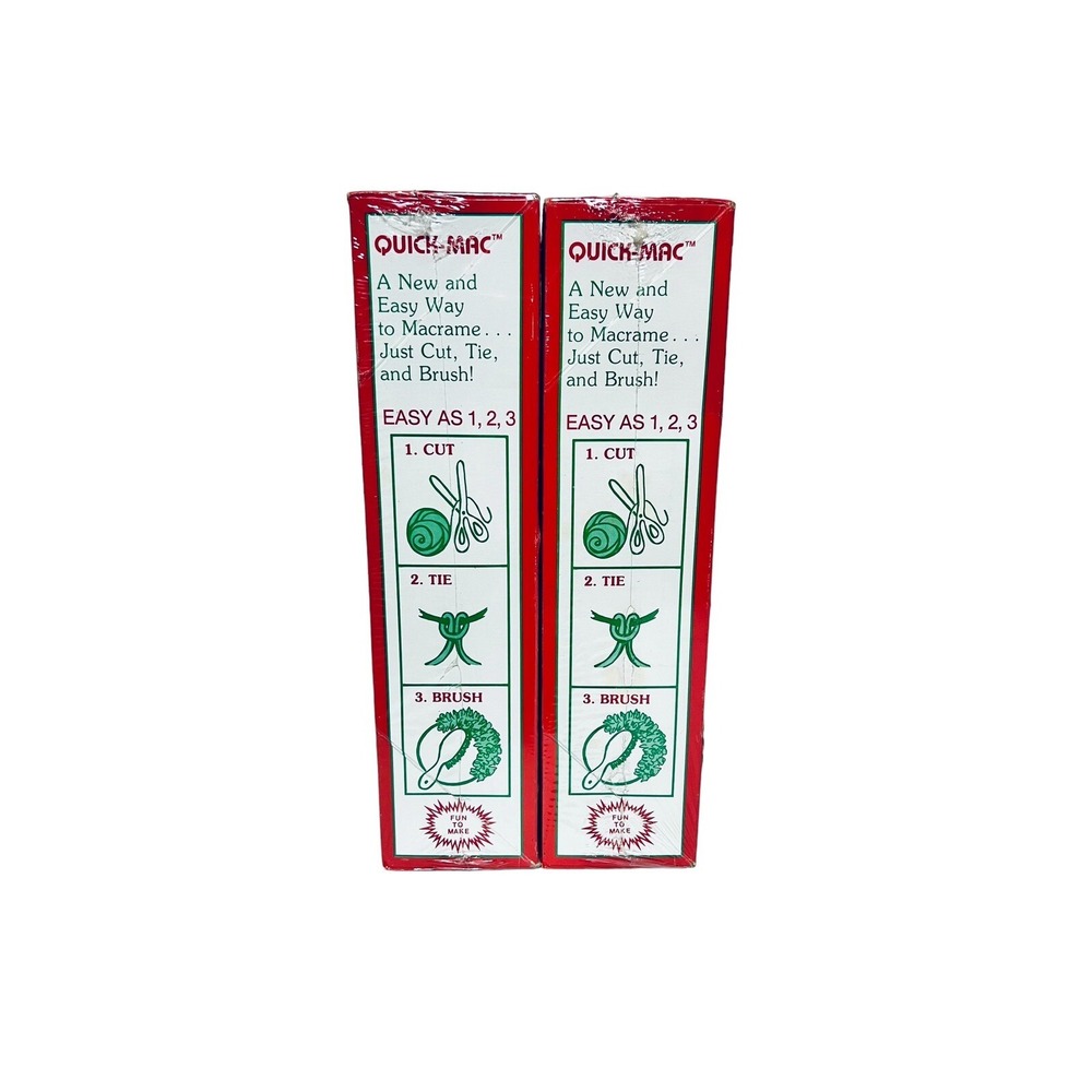 2 Vintage Better Homes Maxwell Quick-Mac Green Christmas Wreath Kit - White, Red - Picture 10 of 10